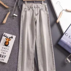 Luxus Louis Vuitton Jeans Blau Leder Klassisch Luxus