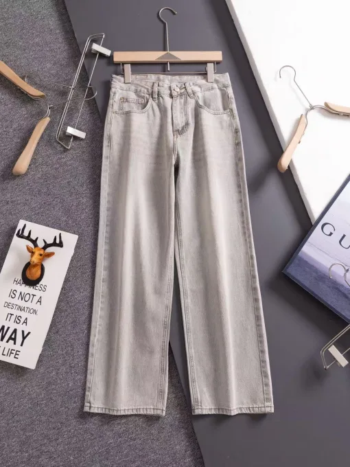 Luxus Louis Vuitton Jeans Blau Leder Klassisch Luxus