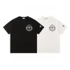 Luxus Moncler Kurzarm Schwarz Baumwolle Print Luxus
