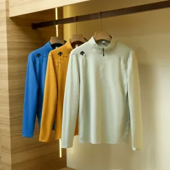 Bestseller Descente Langarm Grün Polyester Atmungsaktiv Stil