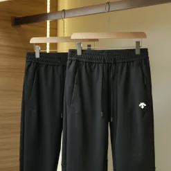 Hochwertige Descente-Hose aus schwarzem Nylon, atmungsaktiv, luxuriös