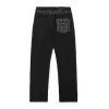 Premium Qualität Louis Vuitton Jeans Grau Denim Logo Luxus
