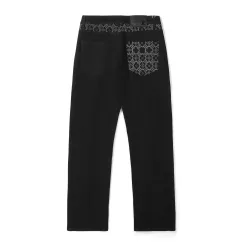 Premium Qualität Louis Vuitton Jeans Grau Denim Logo Luxus