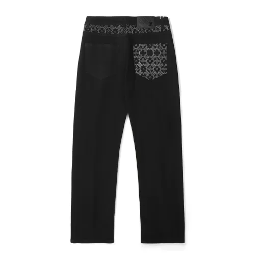 Premium Qualität Louis Vuitton Jeans Grau Denim Logo Luxus