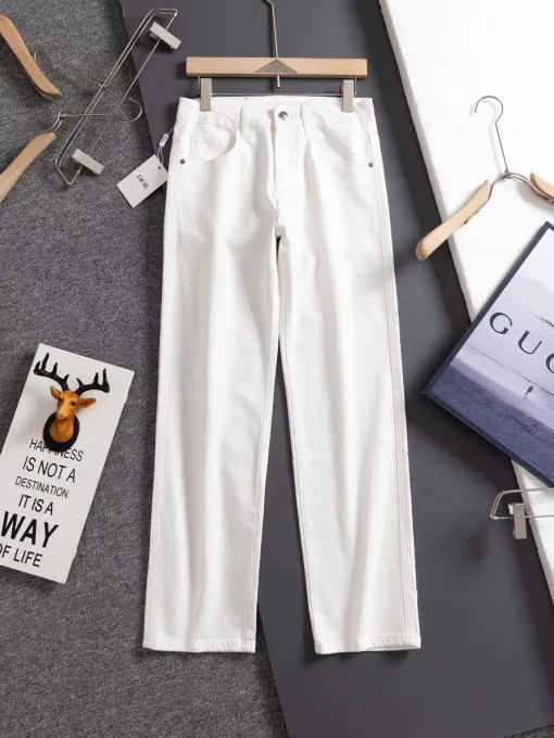 Bestseller Dior Jeans Weiß Baumwolle Gewaschen Luxus
