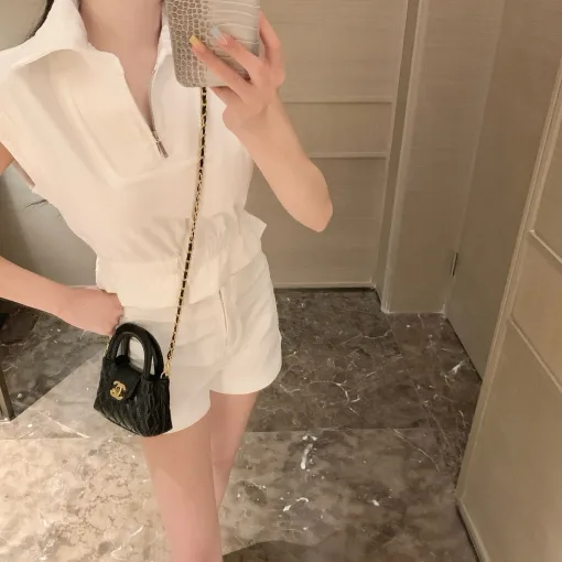 Premium Chanel Shorts im schwarzen Stil