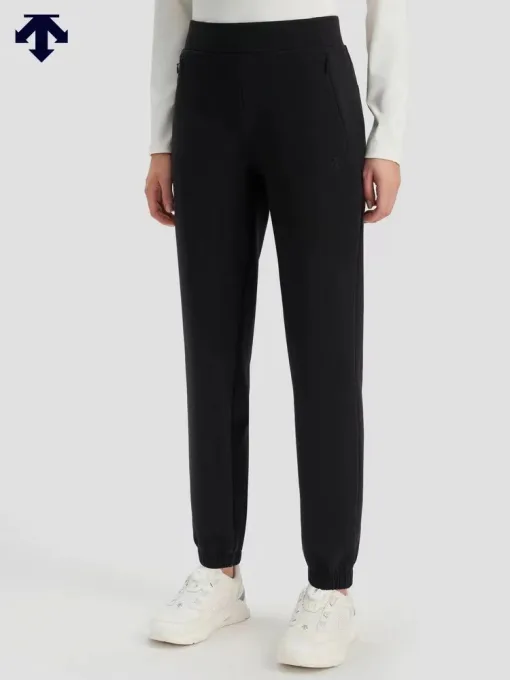 Premium Qualität Descente Casual Hose Schwarz Baumwolle Casual Luxury