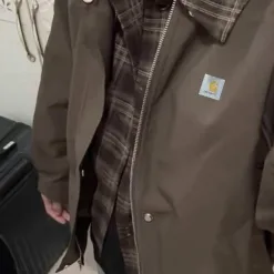 Premium Carhartt Mäntel Braun Patchwork Kollektion