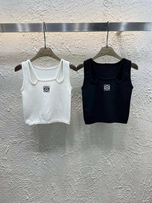 Hochwertige Loewe Weste Weiß Logo Kollektion