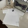 Luxus Prada Kurzarm Weiß Baumwolle Logo Stil