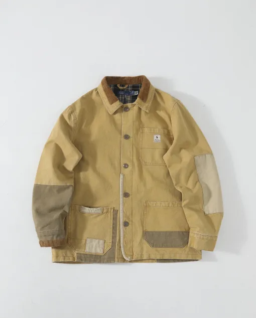 Luxus Ralph Lauren Mantel Khaki Baumwolle Vintage Style