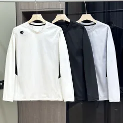 Premium Descente Hoodie Weiß Polyester Casual Style