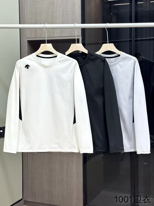 Premium Descente Hoodie Weiß Polyester Casual Style