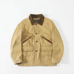 Hochwertiger Ralph Lauren Mantel Khaki Baumwolle Vintage Luxus