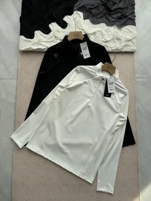 Luxus Descente Langarm Schwarz Casual Kollektion