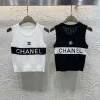 Premium Chanel Weste Weiß Strick Bestickt Luxus