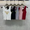 Premium Prada Weste in Weiß mit Logo-Strick