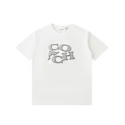 Luxus-Coach-Kurzarmshirt in Schwarz mit Baumwolldruck