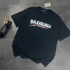 Hochwertiger Balenciaga-Stil mit kurzen Ärmeln aus Baumwolle