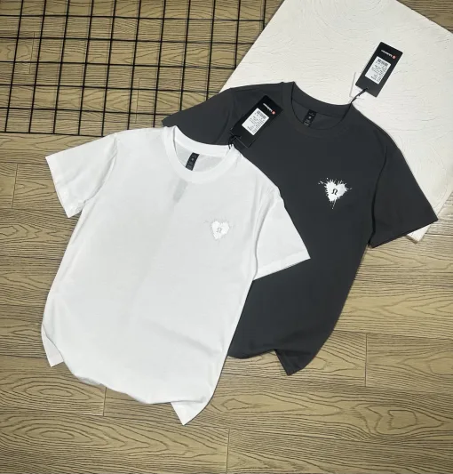 Premium Lululemon Kurzarm Grau Baumwolle Elegant Luxus