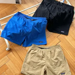 Hochwertige Patagonia Shorts in Schwarz, Baumwolle, atmungsaktiv