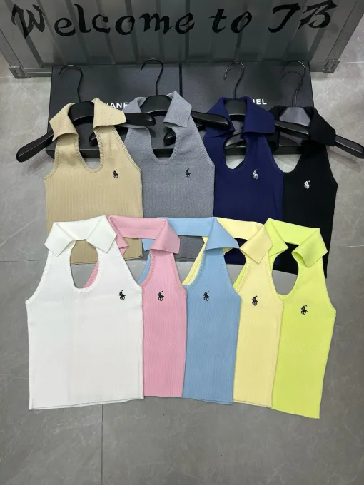 Premium Ralph Lauren Weste aus der bestickten Strickkollektion