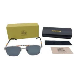 Premium Burberry Sonnenbrillen Silber Kariert Kollektion