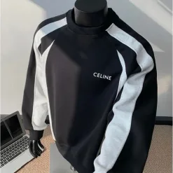 Premium Celine Hoodie Schwarz Minimalistischer Stil