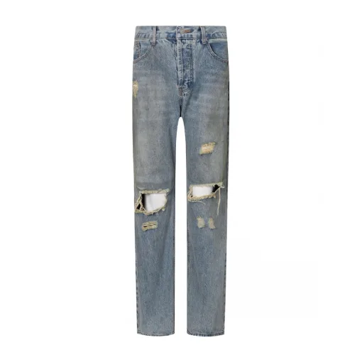 Hochwertige Acne Studios Hose in Blau, Distressed-Kollektion