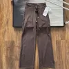 Luxuriöse Lululemon Straight-Leg-Hose im schwarzen Spandex-Logo-Stil