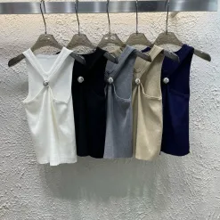 Bestseller Loewe Weste Silber Strick Logo Style