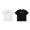 Luxus Moncler Kurzarm Schwarz Baumwolle Logo Luxus