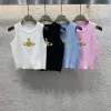 Premium Vivienne Westwood Weste Weiß Strick Bestickte Kollektion
