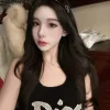 Premium Dior Weste Weißer Strick Bestickter Luxus
