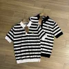 Premium Burberry Kurzarm Schwarz Seide Klassisch Luxus