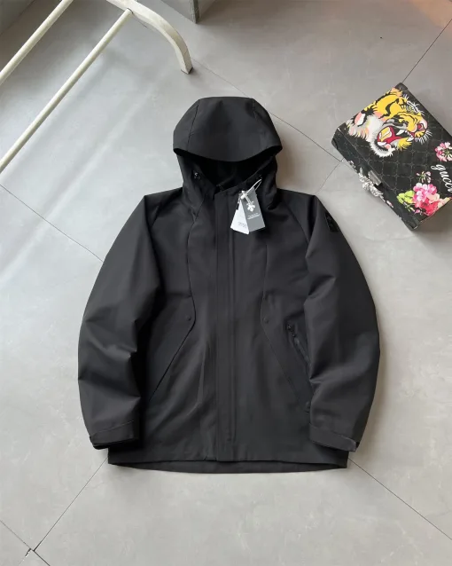 Premium Qualität Descente Mantel Schwarz Atmungsaktiv Luxus