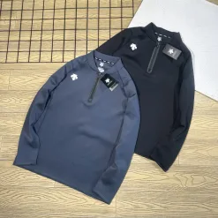 Premium Descente Sweatshirts Schwarz Polyester Sportlicher Luxus