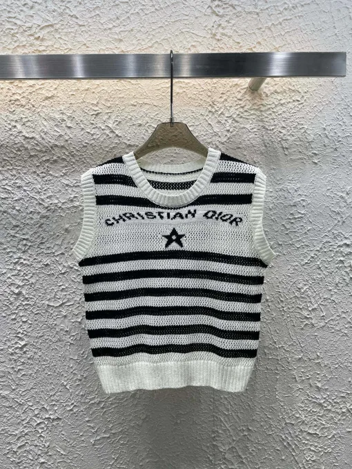 Premium Dior Weste Strick-Jacquard-Kollektion