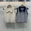 Luxus-Dior-Weste in Blau mit Monogramm-Kollektion