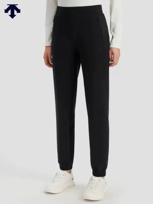 Bestseller Descente Casual Pants Schwarze Baumwolle Casual Kollektion