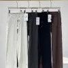 Luxuriöse Lululemon Straight-Leg-Hose aus schwarzem Spandex mit Logo-Kollektion