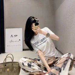 Premium Burberry Kurzarm Casual Luxury