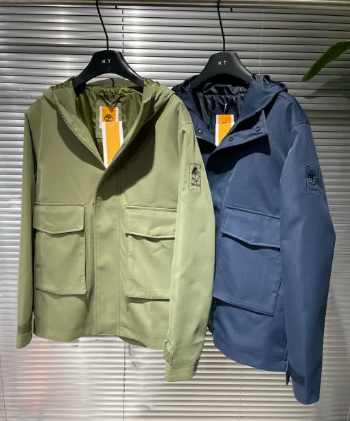 Hochwertiger Timberland-Mantel in Grün, Polyester, atmungsaktiv