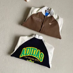 Bestseller Adidas Mäntel Schwarze Wolle Bestickte Kollektion