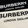 Hochwertige Burberry Kurzarm Schwarz Baumwolle Klassischer Luxus