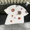 Bestseller der Louis Vuitton Kollektion mit kurzen Ärmeln und weißer Strickstickerei