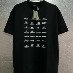 Premium Qualität Balenciaga Kurzarm Logo Luxus