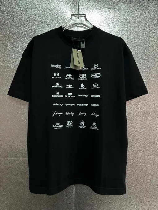 Premium Qualität Balenciaga Kurzarm Logo Luxus