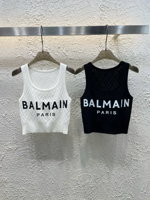 Balmain Weste in Premiumqualität, Weiß, Luxus