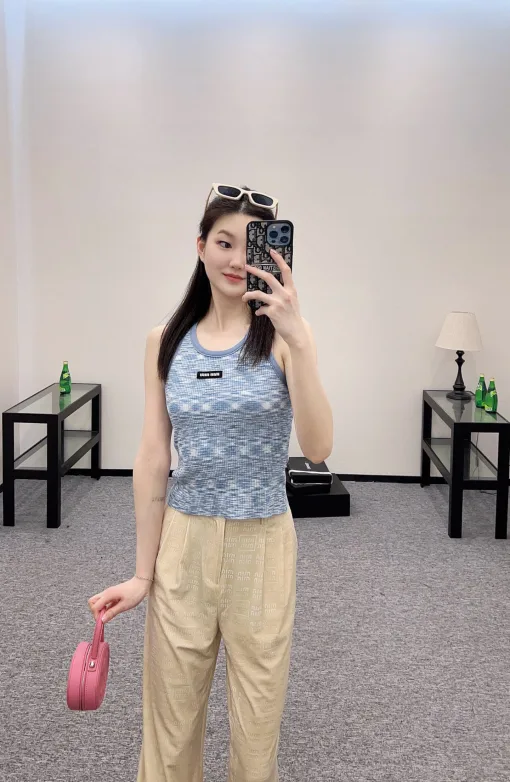 Bestseller Miu Miu Weste Schwarz Strick Gradient Kollektion
